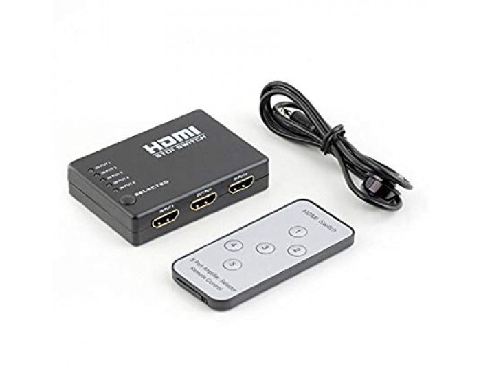 HDMI SWITCHER 5 PORT WITH REMOTE (OEM)
