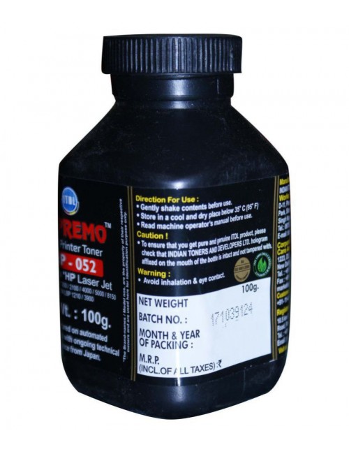 ITDL LASER TONER POWDER FOR 12A HP CANON (IHP-052) 100GM