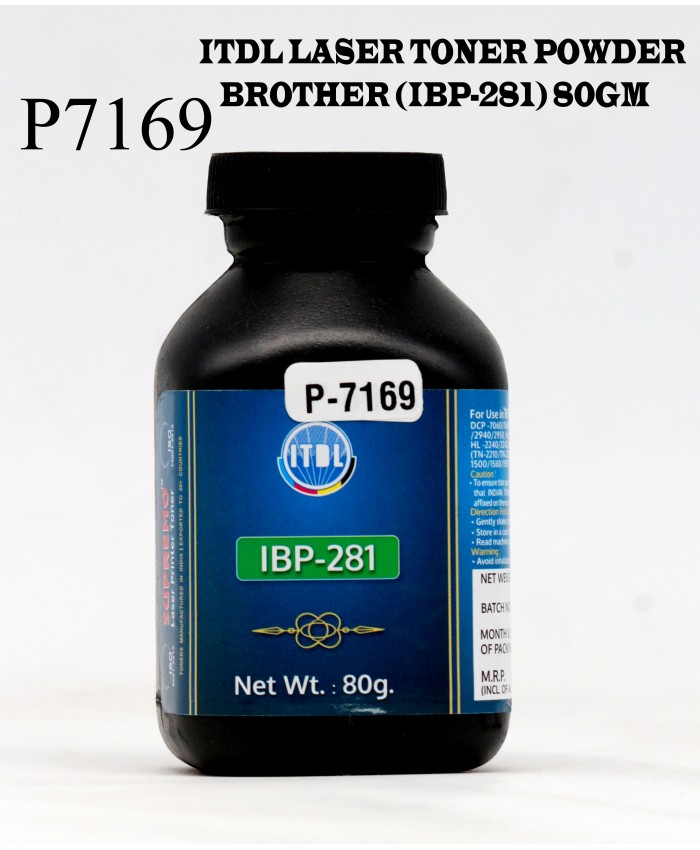 ITDL LASER TONER POWDER FOR BROTHER (IBP281) 80GM