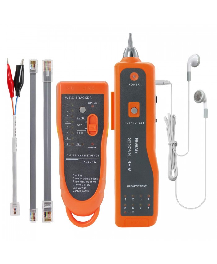 LAN CABLE TESTER (WITH WIRE TRACKER) (9V BATTERY REQUIRED)