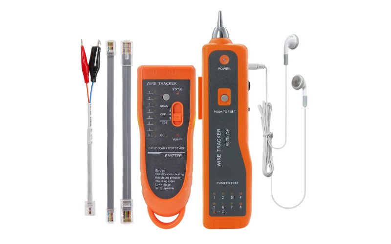 LAN CABLE TESTER (WITH WIRE TRACKER) (9V BATTERY REQUIRED)