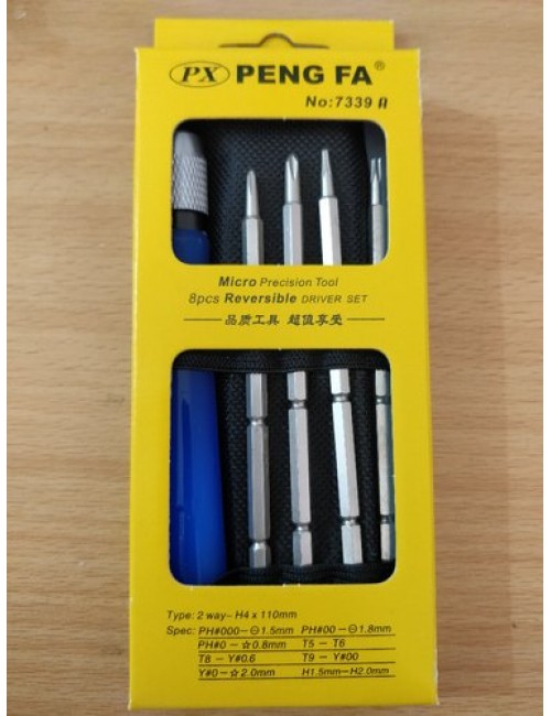 SCREW DRIVER SET PENG FA 8 IN ONE