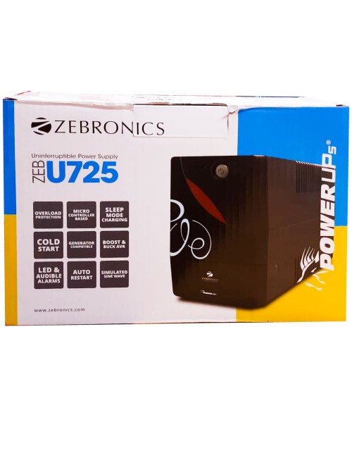 ZEBRONICS UPS 600VA ZEB U725 (2+1)