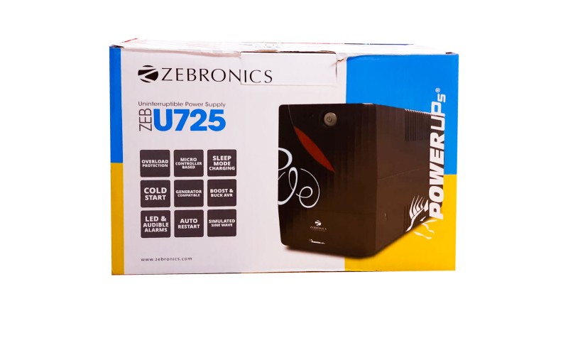 ZEBRONICS UPS 600VA ZEB U725 (2+1)