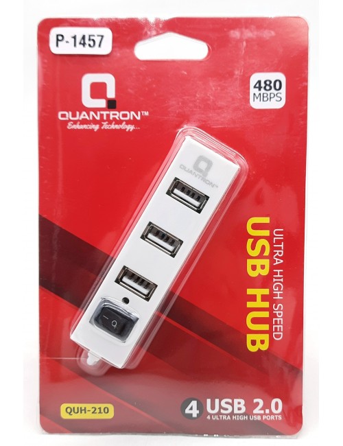 QUANTRON USB HUB 4 PORT 2.0 QUH210