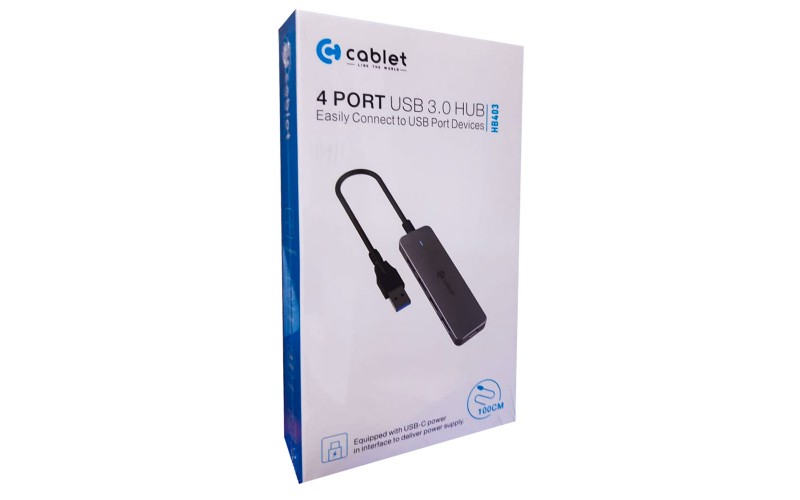 CABLET USB HUB 4 PORT 3.0 (HB403)