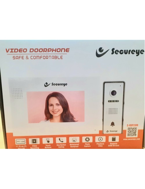SECUREYE VIDEO DOOR PHONE WITH 7" LCD SCREEN VDP20 (WITH MEMORY)