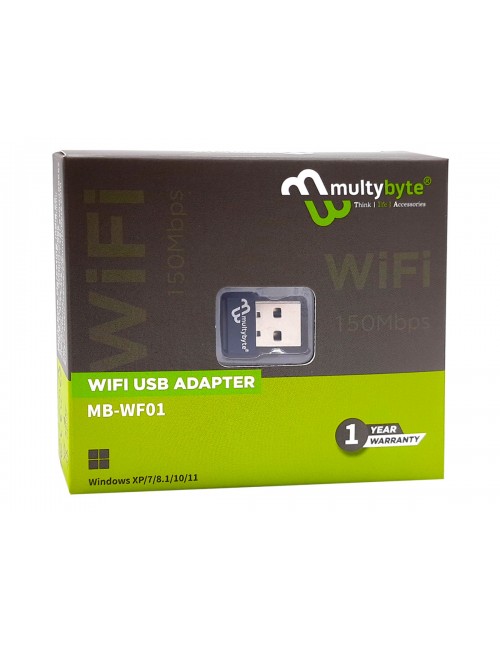 MULTYBYTE USB WIFI ADAPTER 150 MBPS (MB-WF01)