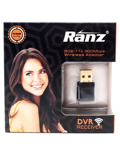 RANZ USB WIFI ADAPTER 300 MBPS (DVR SUPPORTED)