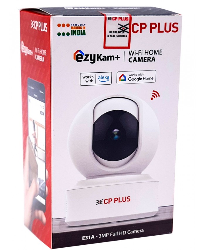 CPPLUS 3MP IP WIFI DOME CAMERA WITH LAN PORT (CP E39A)