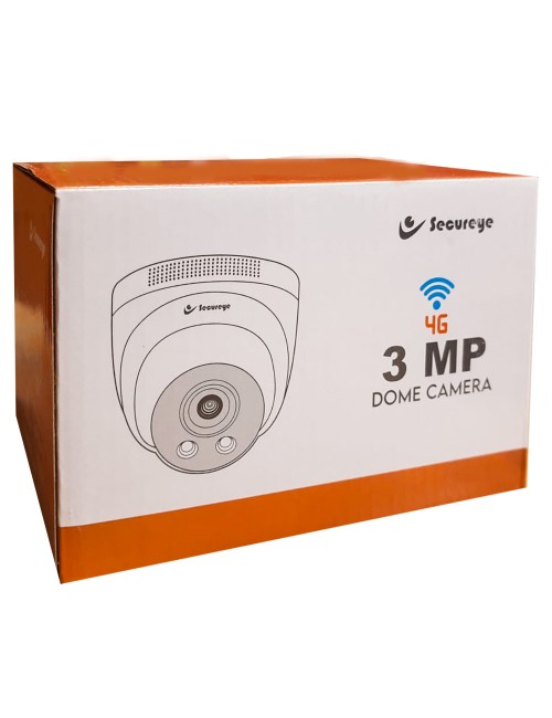SECUREYE 3MP IP DOME COLOR CAMERA WITH 4G SIM SUPPORTED (2 WAY AUDIO)