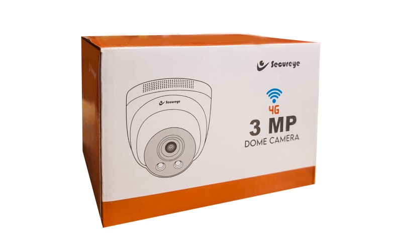 SECUREYE 3MP IP DOME CAMERA WITH 4G SIM SUPPORTED (2 WAY AUDIO) 