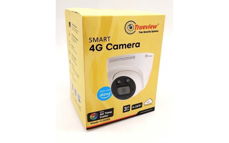 TRUEVIEW 3MP DOME CAMERA WITH NIGHT COLOUR WITH 4G SIM SUPPORT